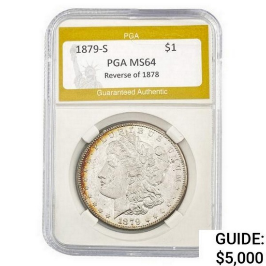1879-S Rev 78 Morgan Dollar PGA  MS64