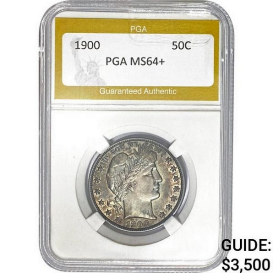 1900 Barber Half Dollar PGA  MS64+