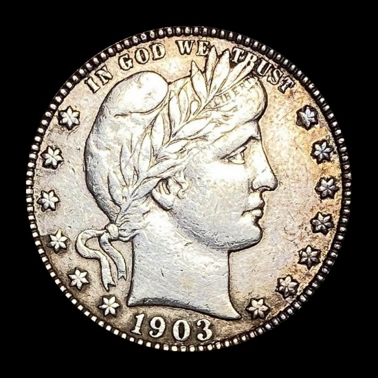 1903-S Barber Silver Quarter NEARLY UNCIRCULATED