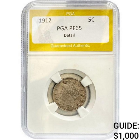 1912 Liberty Nickel PGA  PR65