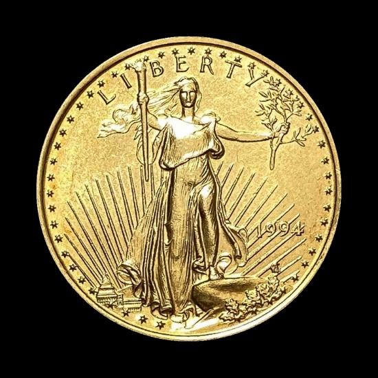 1994 1/4 oz Gold American Eagle $10 CHOICE BU