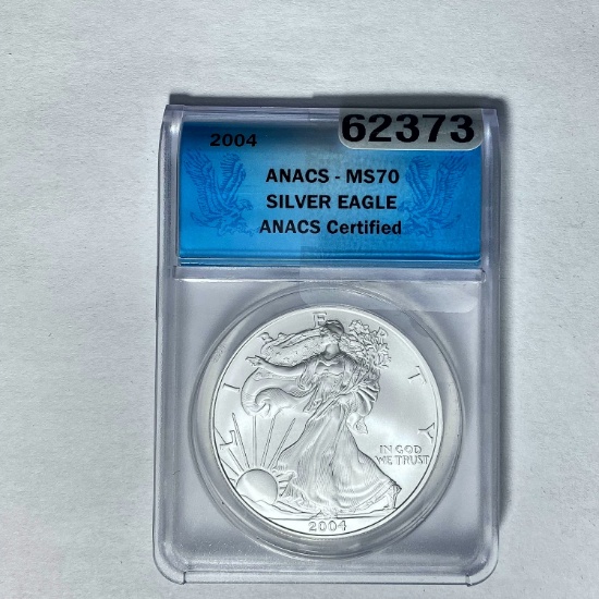 2004 Silver Eagle ANACS MS70