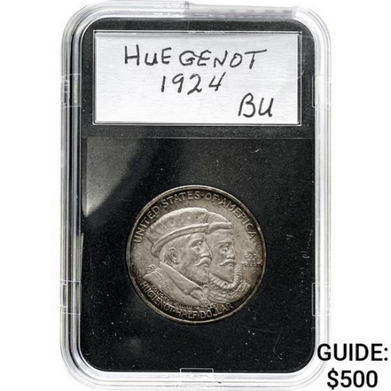 1924 Huguenot Half Dollar GSA BU  UNC