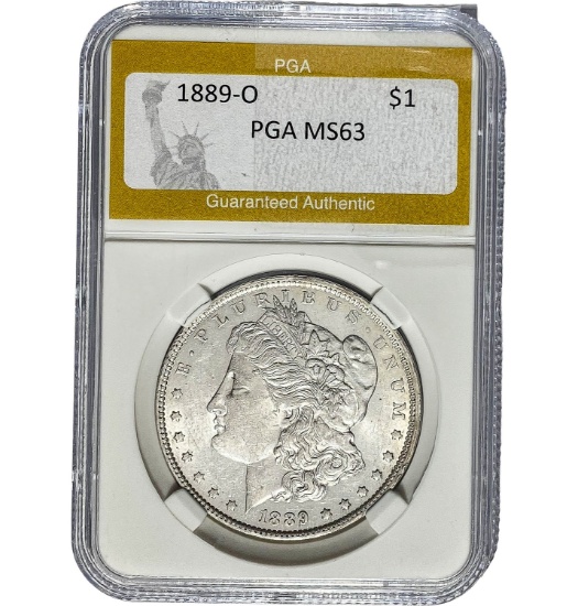 1889-O Morgan Dollar PGA MS63 SILVER
