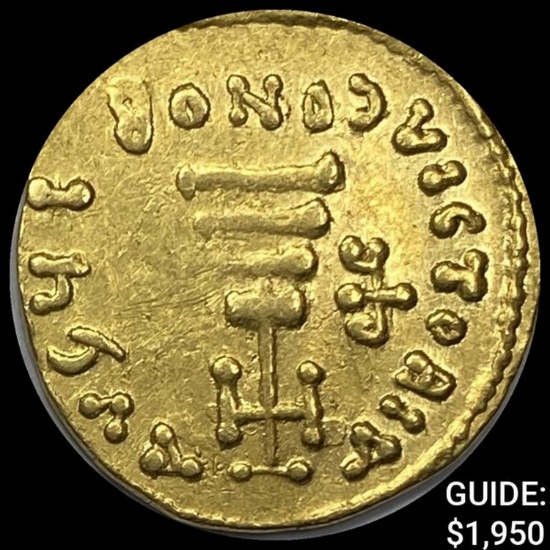 Byzantine Heraclius Gold Solidus UNCIRCULATED
