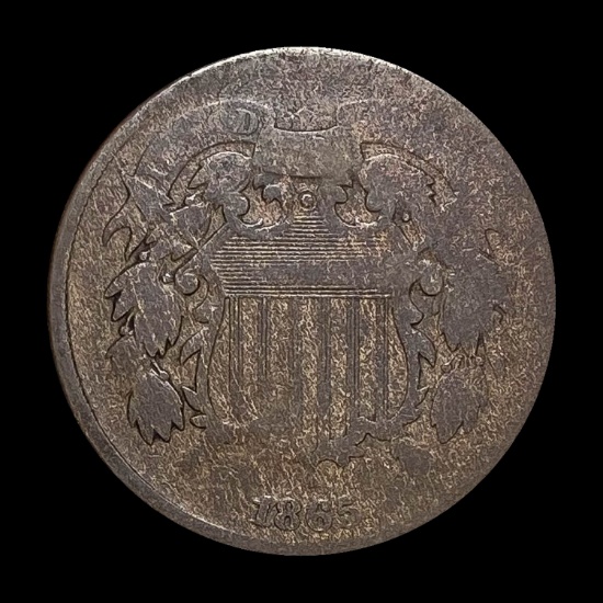 1865 Two-Cent Piece LIGHTLY CIRCULATED