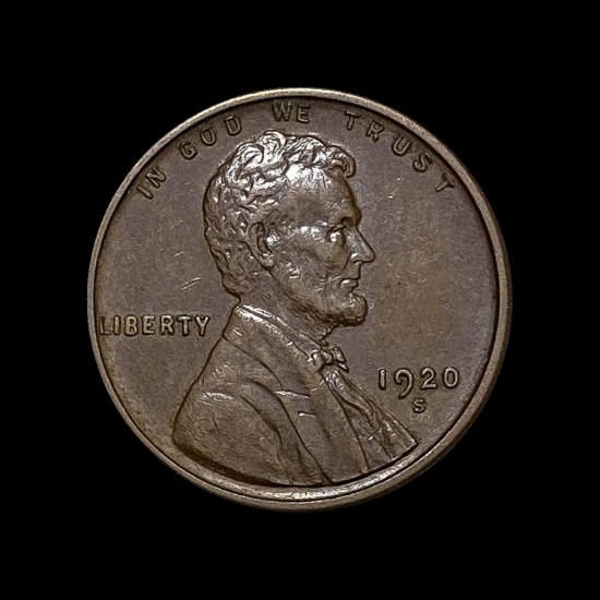 1920-S Lincoln Wheat Cent CHOICE AU