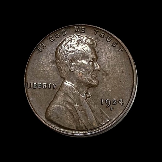 1924-D Lincoln Wheat Cent ABOUT UNCIRCULATED