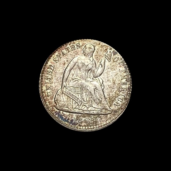 1856 Seated Liberty Half Dime NEARLY UNCIRCULATED