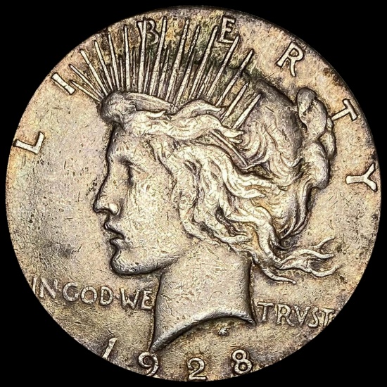 1928-S Silver Peace Dollar LIGHTLY CIRCULATED