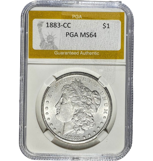 1883-CC Morgan Dollar PGA MS64 SILVER
