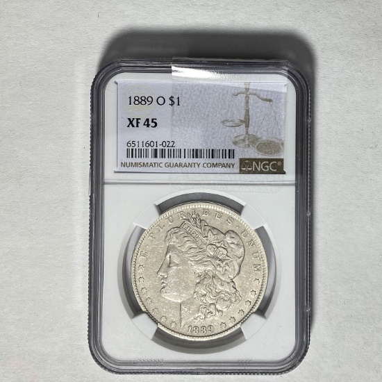 1889 O Morgan Dollar NGC XF45 SILVER