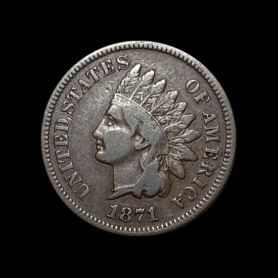 1871 Indian Head Cent LIGHTLY CIRCULATED