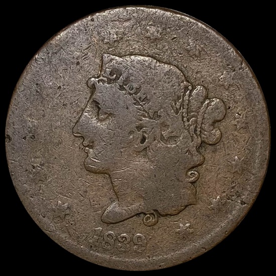1839 Coronet Head Large Cent LIGHTLY CIRCULATED