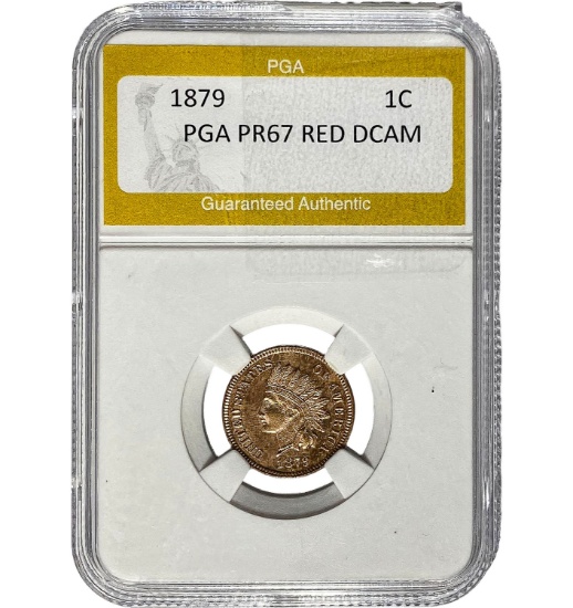 1879 1C Indian Head PGA PR67 RED DCAM