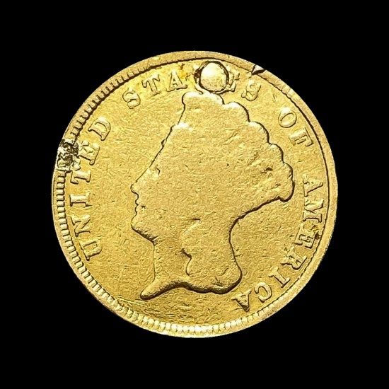 1854 $3 Gold HIGH GRADE