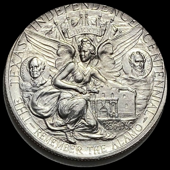 1935 Silver Texas Independence Half Dollar CHOICE BU