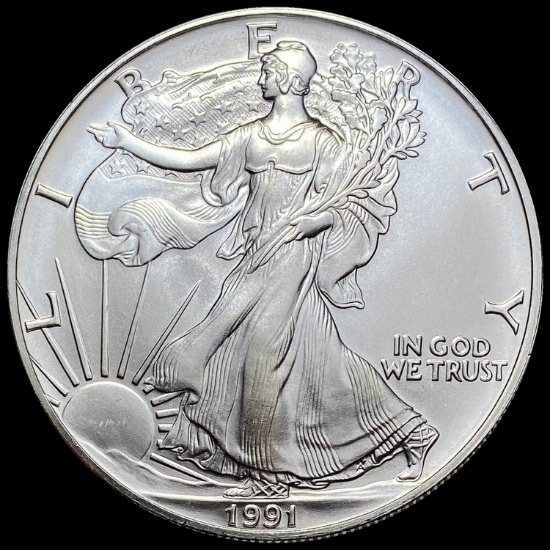 1991 Silver American Eagle $1 GEM BU