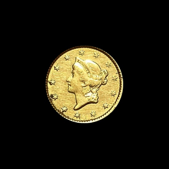 1853 Gold $1 Type 1 Liberty Head HIGH GRADE