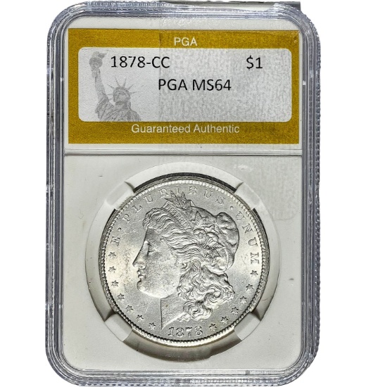 1878-CC Morgan Dollar PGA MS64 SILVER