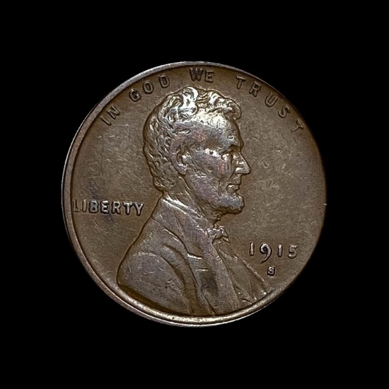 1915-S Lincoln Wheat Cent CHOICE AU