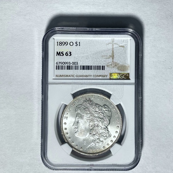 1899-O Morgan Dollar NGC MS 63 SILVER