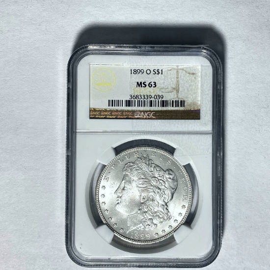 1899 O Morgan Dollar NGC MS63 SILVER