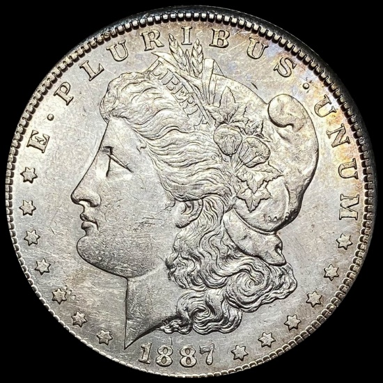 1887-S Silver Morgan Dollar CHOICE AU