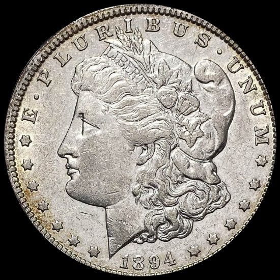 1894-O Silver Morgan Dollar ABOUT UNCIRCULATED