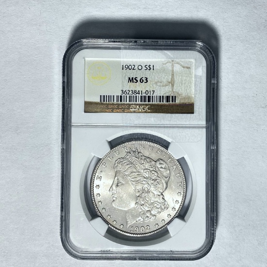 1902-O Morgan Dollar NGC MS63 SILVER