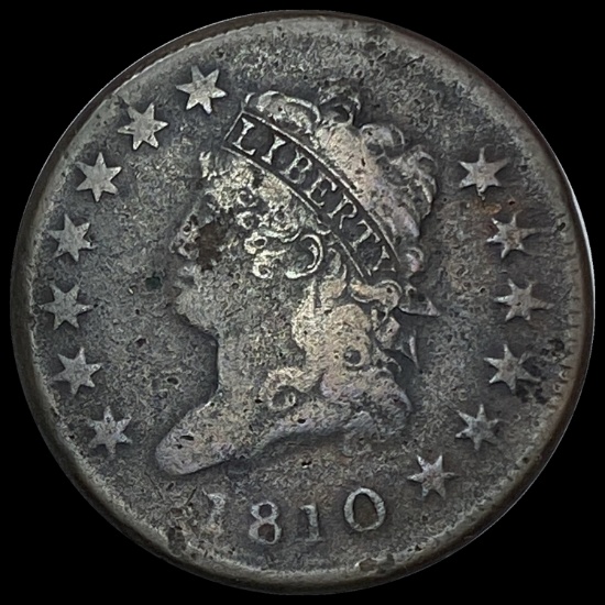 1810 Classic Head Large Cent LIGHTLY CIRCULATED