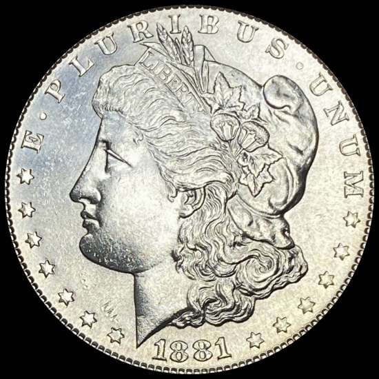 1881-S Morgan Silver Dollar GEM BU