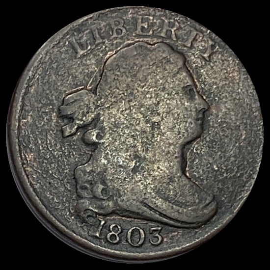 1803 1/2c Draped Bust NICELY CIRCULATED