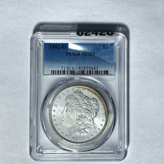 1882-O Morgan Dollar PCGS MS63 SILVER