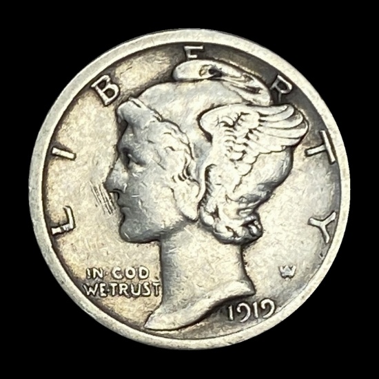 1919-S Mercury Dime LIGHTLY CIRCULATED