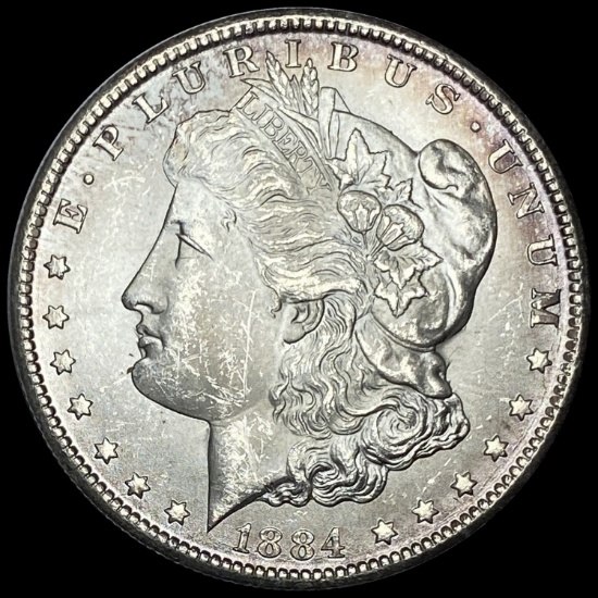 1884-CC Morgan Silver Dollar SUPERB GEM BU