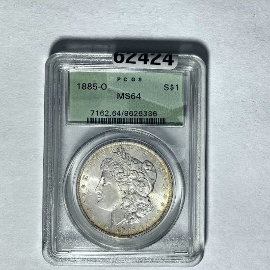 1885-O Morgan Dollar PCGS MS64 SILVER