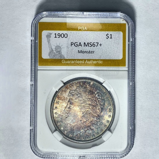 1900 Morgan Silver Dollar PGA MS67+
