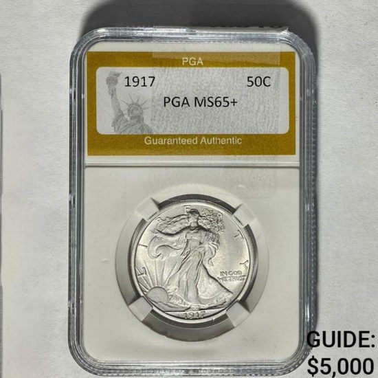 1917 Walking Liberty Half Dollar PGA MS6