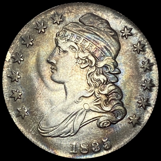1835 Silver Capped Bust Half Dollar CLOSELY UNCIRCULATED