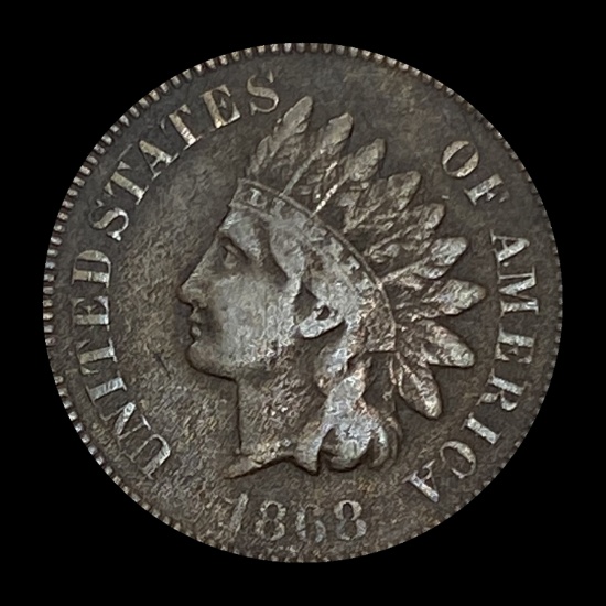 1868 Indian Head Cent LIGHTLY CIRCULATED