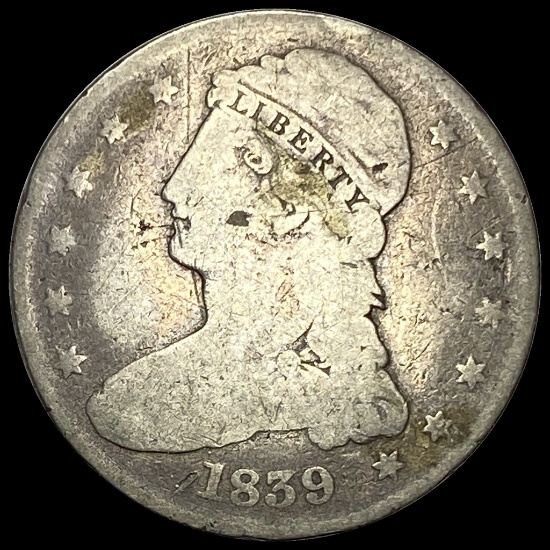 1839 Silver Capped Bust Half Dollar NICELY CIRCULATED