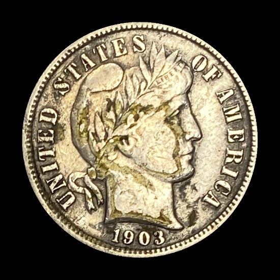 1903-O Silver Barber Dime LIGHTLY CIRCULATED