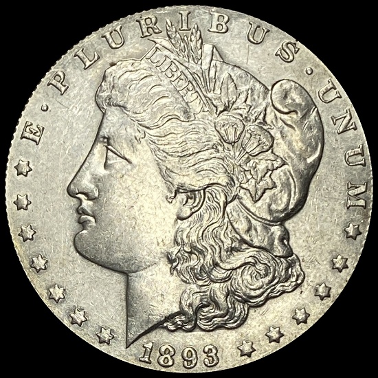 1893 Silver Morgan Dollar CHOICE AU