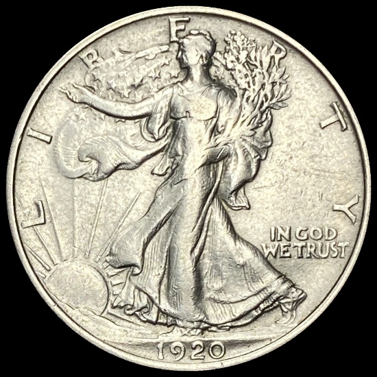1920 Walking Liberty Half Dollar CLOSELY UNCIRCULATED