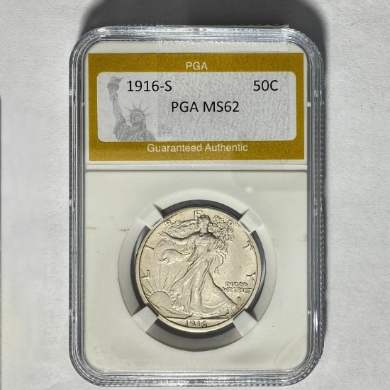 1916-S Walking Liberty Half Dollar PGA M