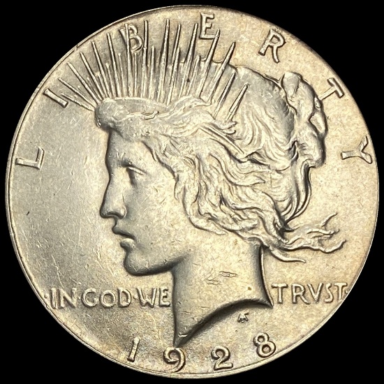 1928 Silver Peace Dollar CHOICE AU