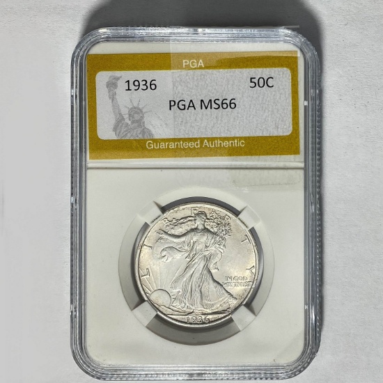 1936 Walking Liberty Half Dollar PGA MS6