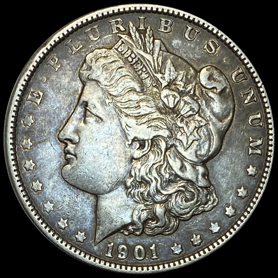 1901 Silver Morgan Dollar NEARLY UNCIRCULATED