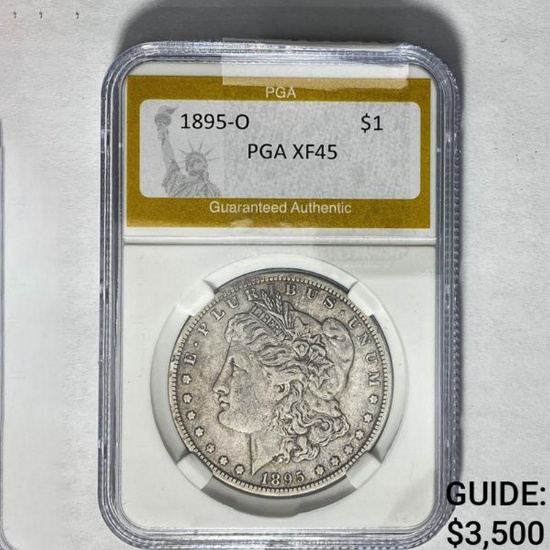 1895-O Morgan Silver Dollar PGA XF45